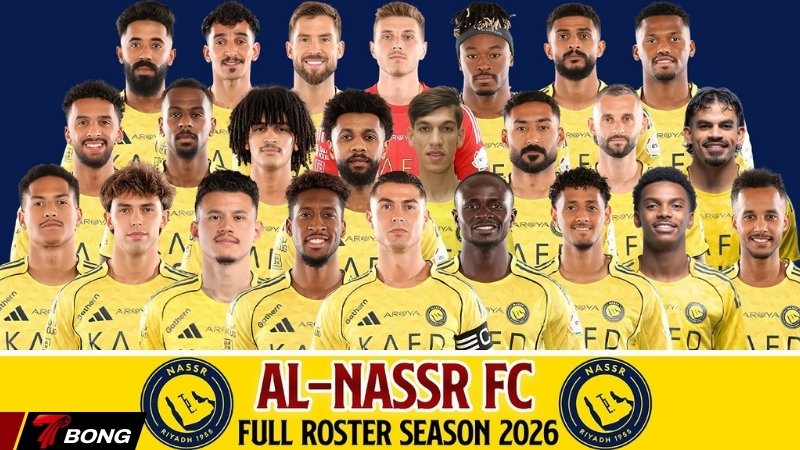 Đội hình hiện tại của Al Nassr.